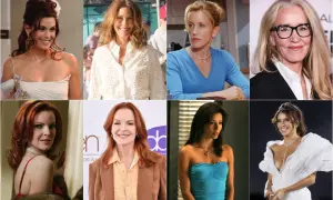 Il cast di Desperate Housewives: Teri Hatcher, Marcia Cross, Felicity Huffman, Eva Longoria, Brenda Strong e Dana Delany.