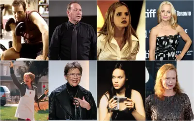 Il cast di American Beauty: Kevin Spacey, Mena Suvari, Annette Bening, Thora Birch, Wes Bentley, Allison Janney, Chris Cooper e Peter Gallagher.