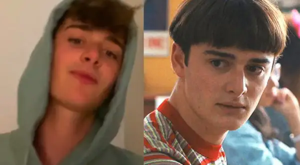 Noah Schnapp, con felpa e poi in versione Stranger Things. Si parla del suo fidanzato.