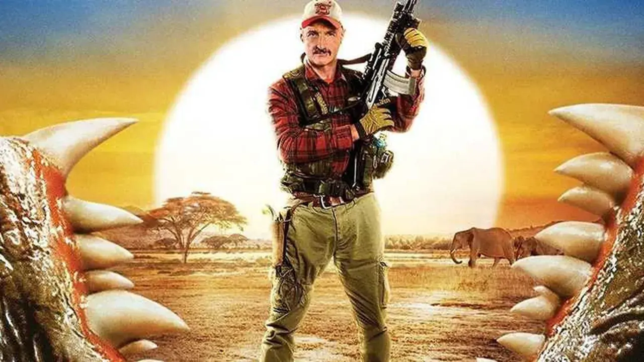 Il cast di Tremors si prepara alla caccia tra fauci giganti e un sole africano.