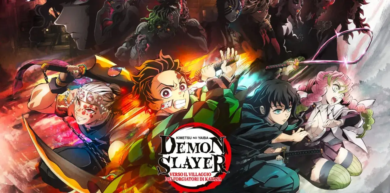 Tanjiro e gli altri cacciatori di demoni si preparano alla battaglia nella demon slayer stagione 3.