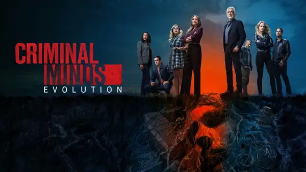 Il team di Criminal Minds Evolution affronta un nuovo, terrificante caso. Il logo rosso e nero domina la scena.